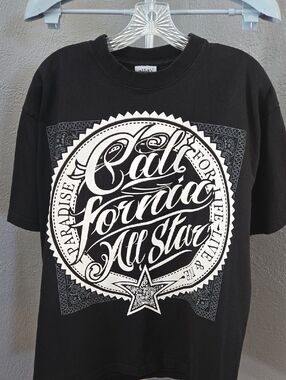 Unbranded Black California All Star Graphic Tee